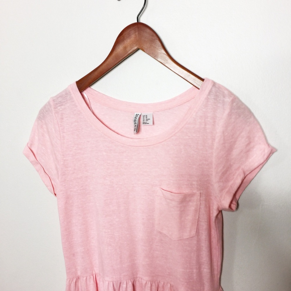 H&M Light Pink BabyDoll Dress.